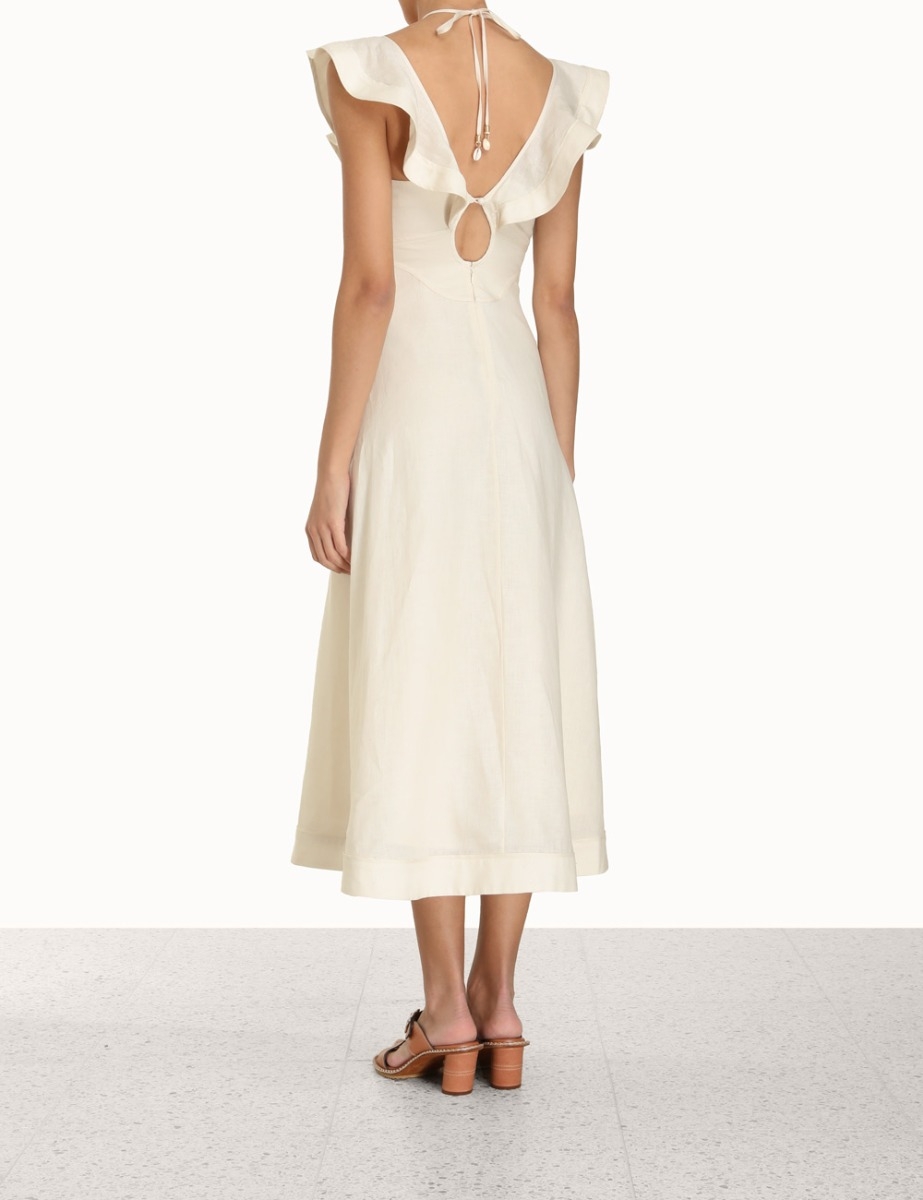 Halcyon Flutter Midi Dress