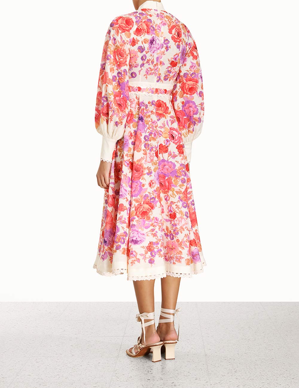 Raie Billow Sleeve Midi Dress