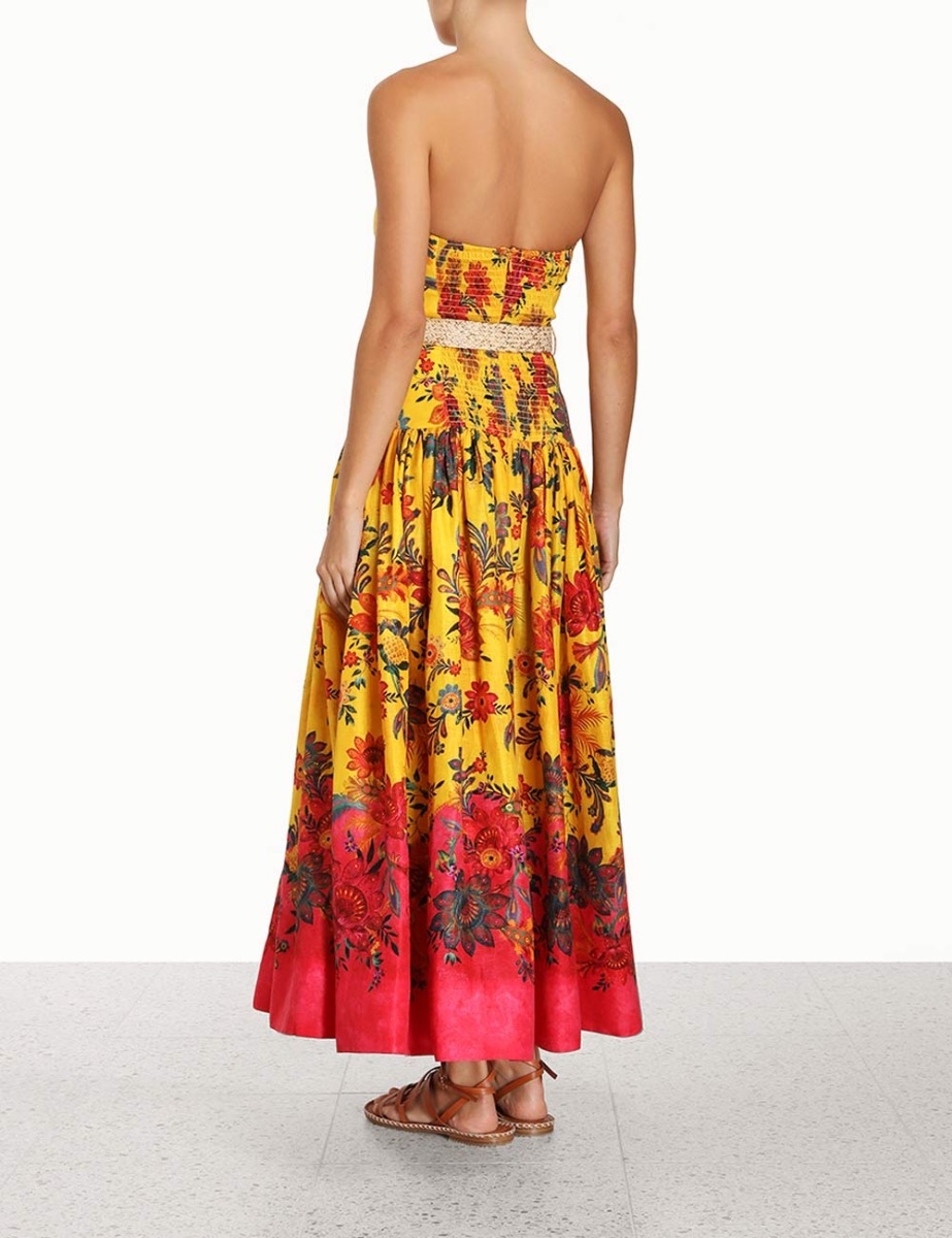 Ginger Strapless Midi Dress
