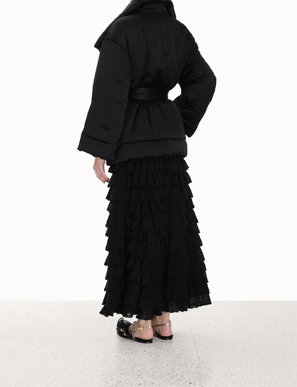 Luminosity Satin Wadded Jacket
