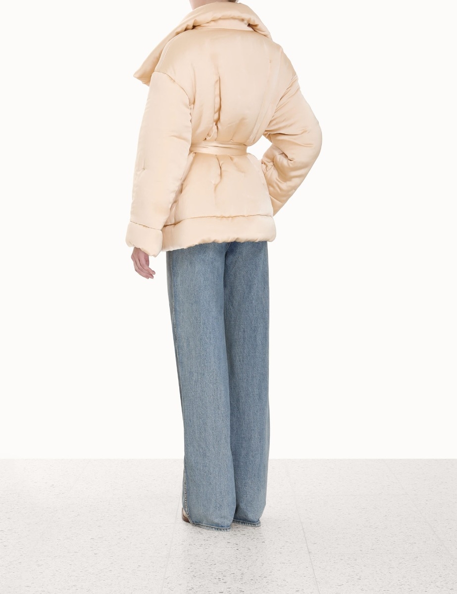 Luminosity Satin Wadded Jacket