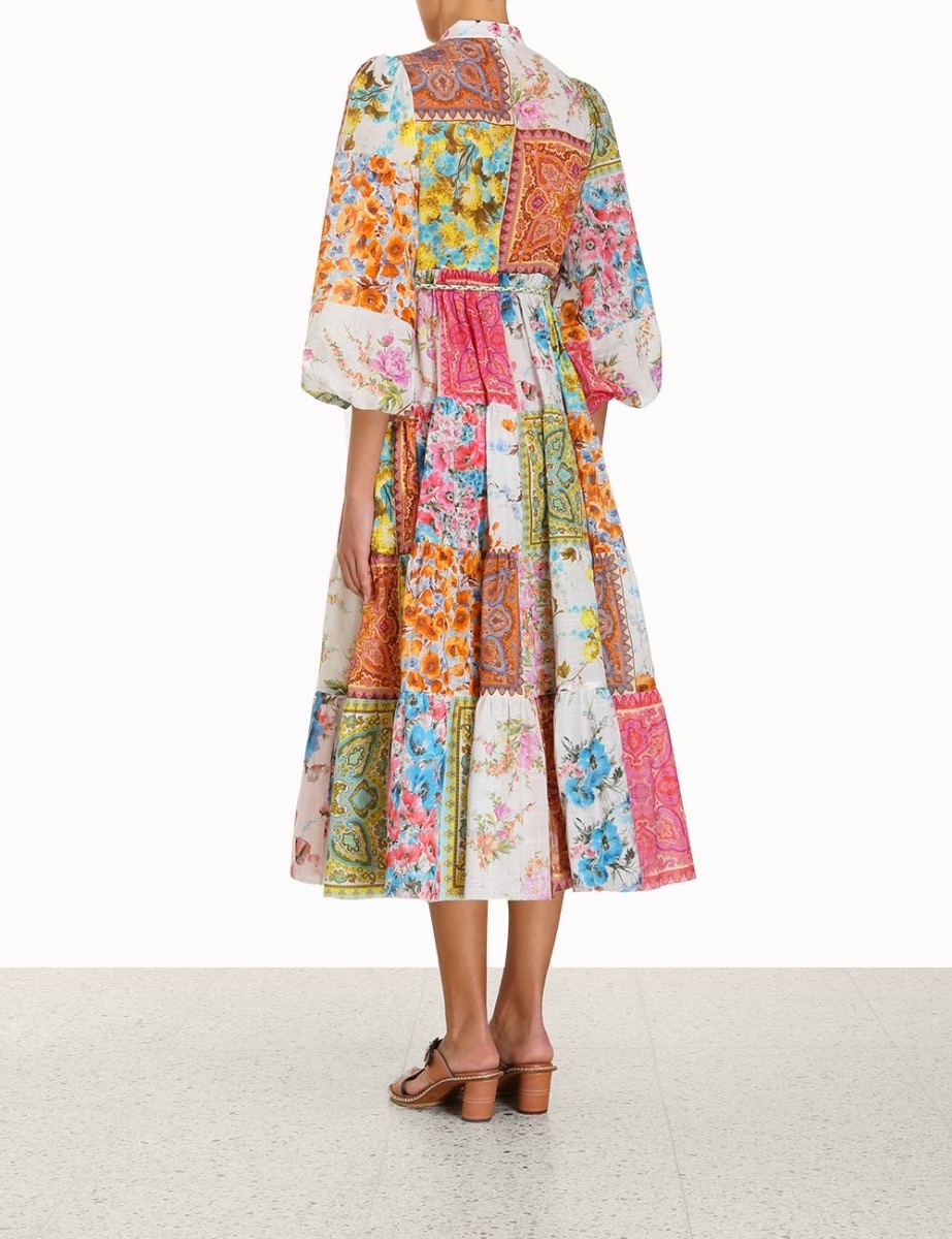 Halcyon Tiered Midi Dress
