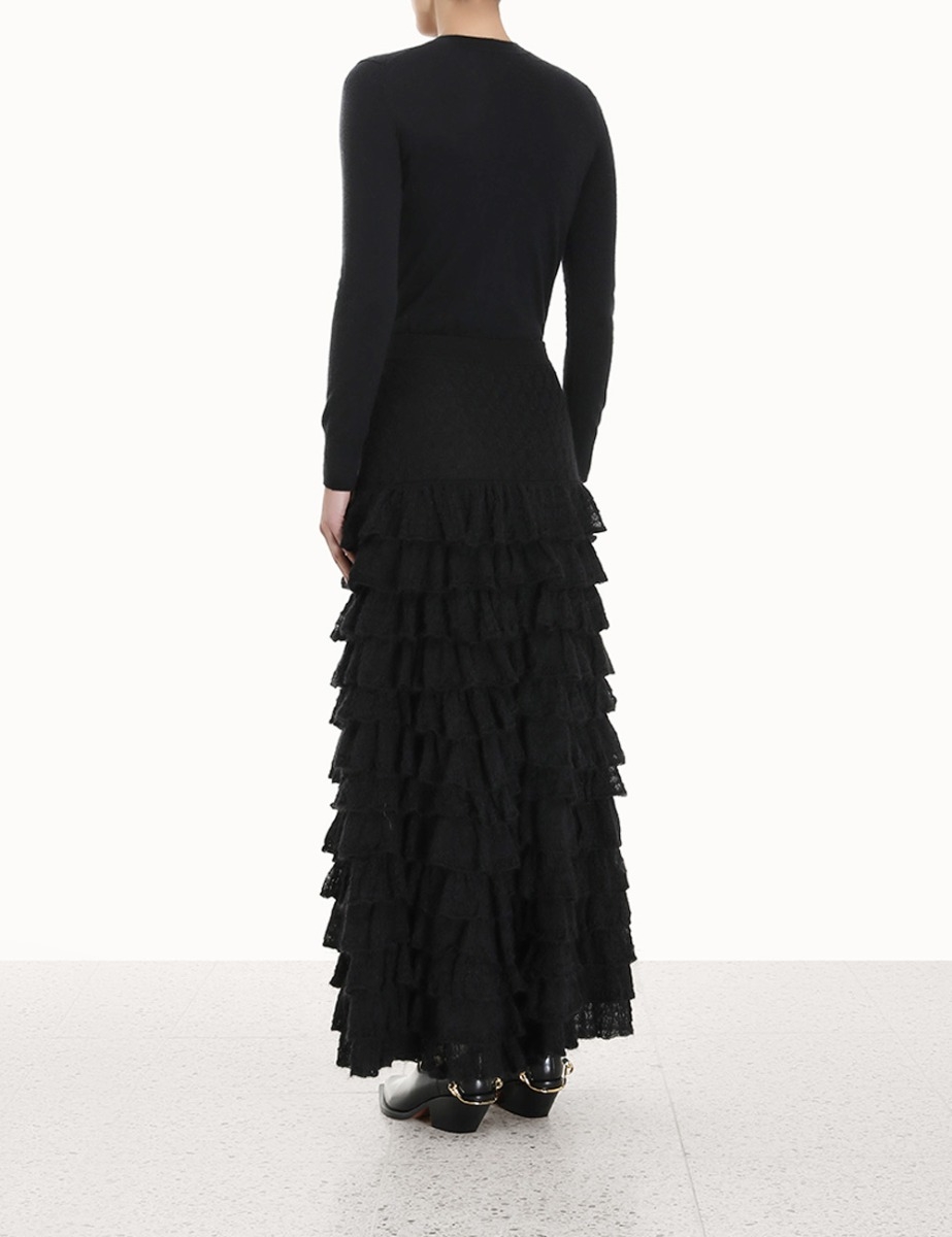 Luminosity Lace Frill Skirt