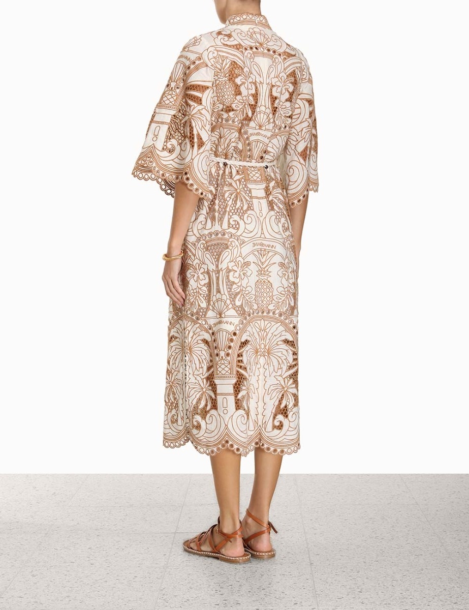 Ginger Embroidered Shirt Dress