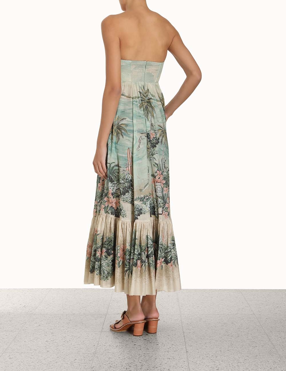 Vacay Strapless Tie Dress