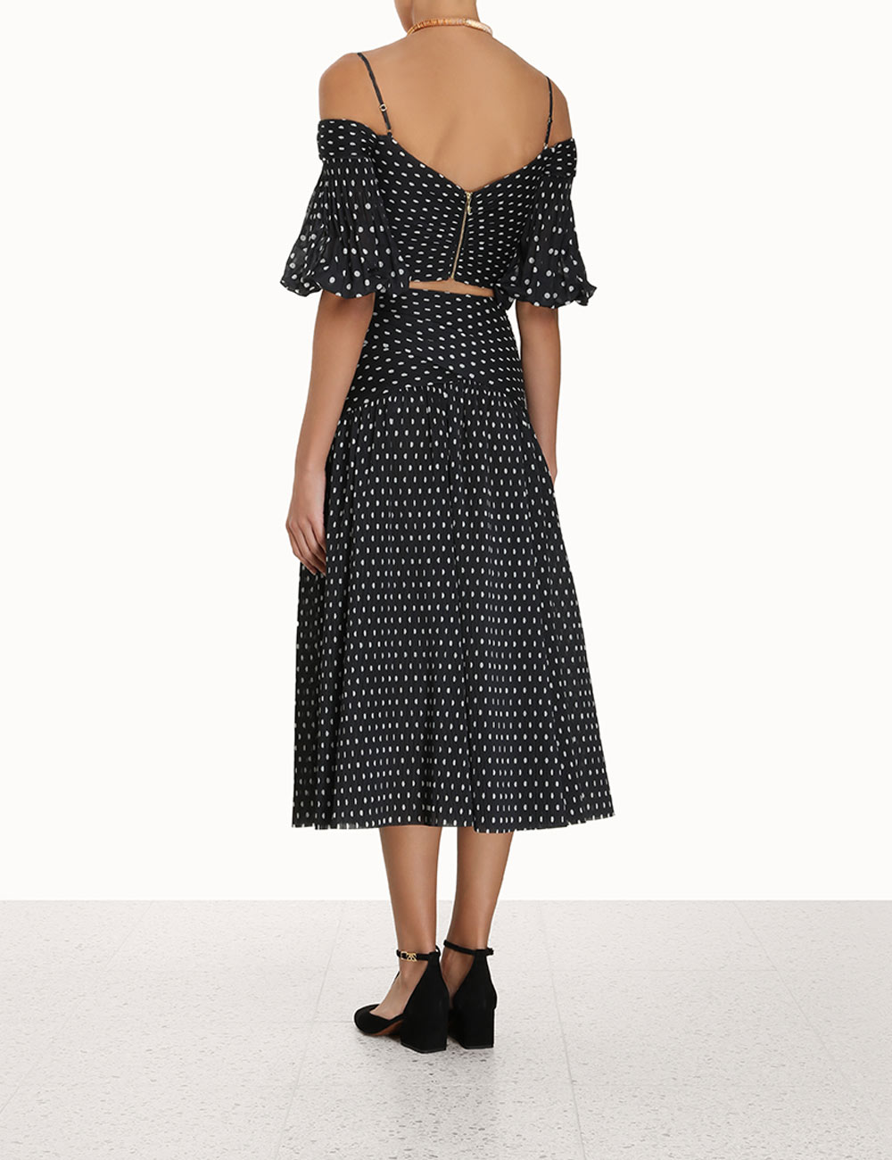 Pleated Midi Skirt