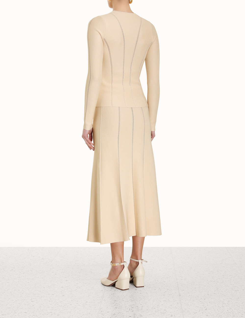 Luminosity Knit Panelled Skirt
