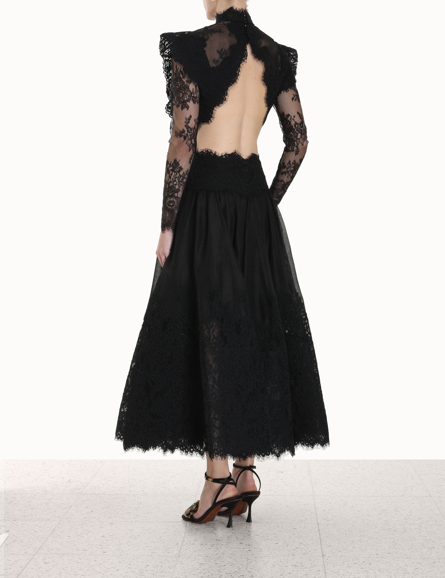 Sensory Lace Yoke Gown