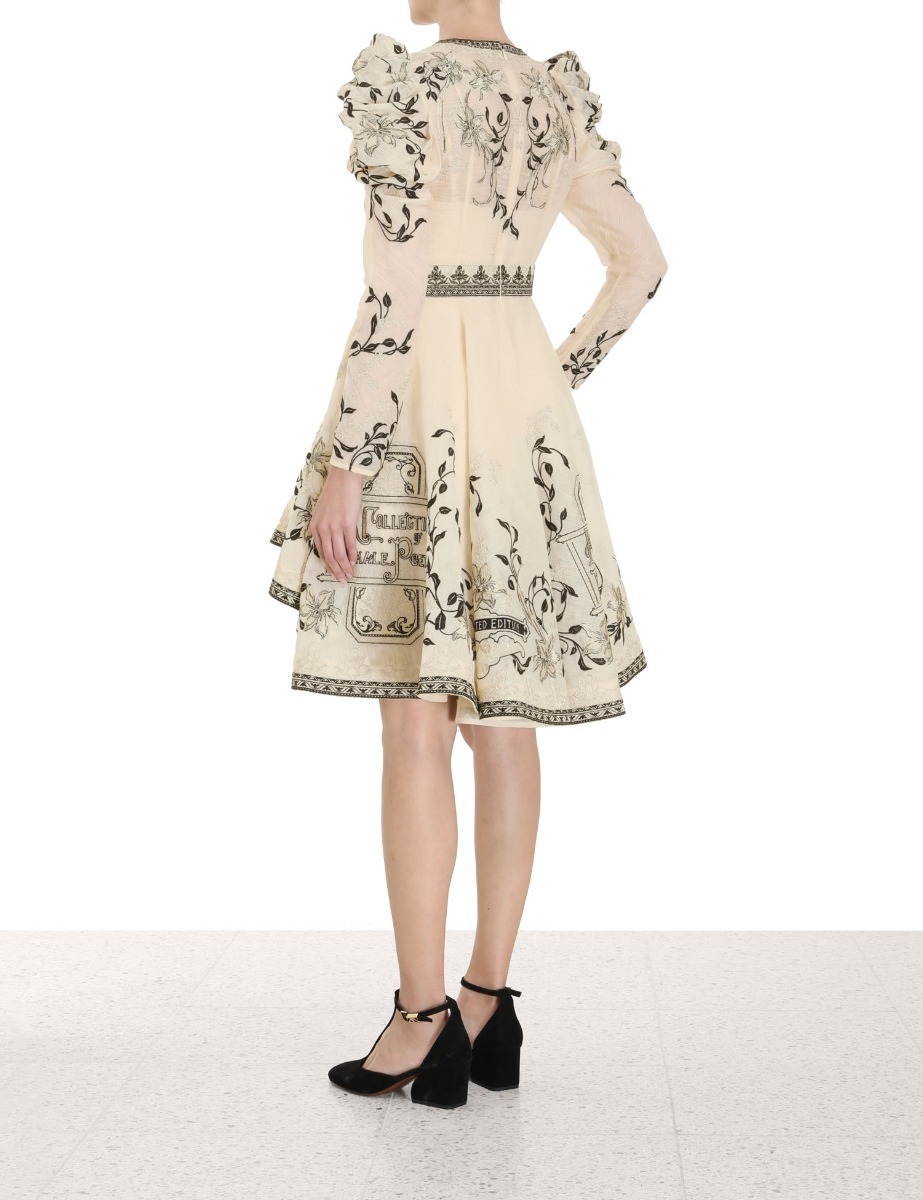 Lyrical Embroidery Mini Dress