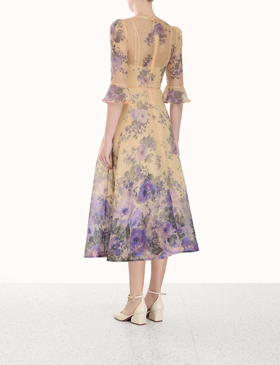 Lyrical Flare Sleeve Midi