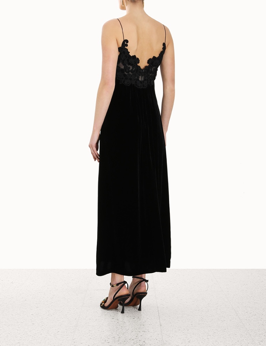 Sensory Velvet Slip Dress