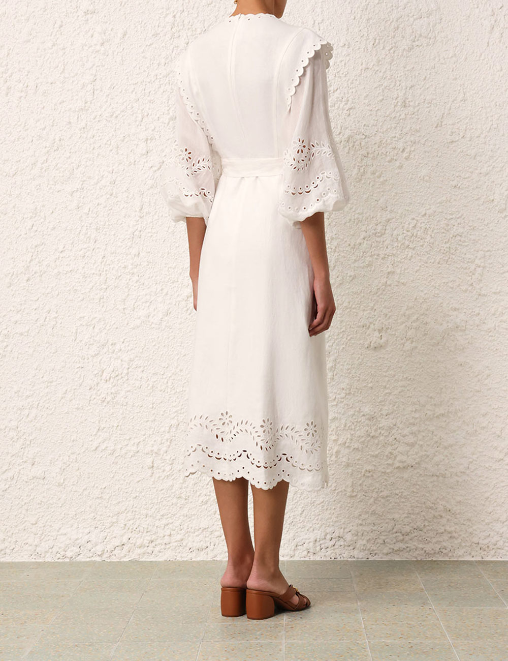 Junie Embroidered Midi Dress