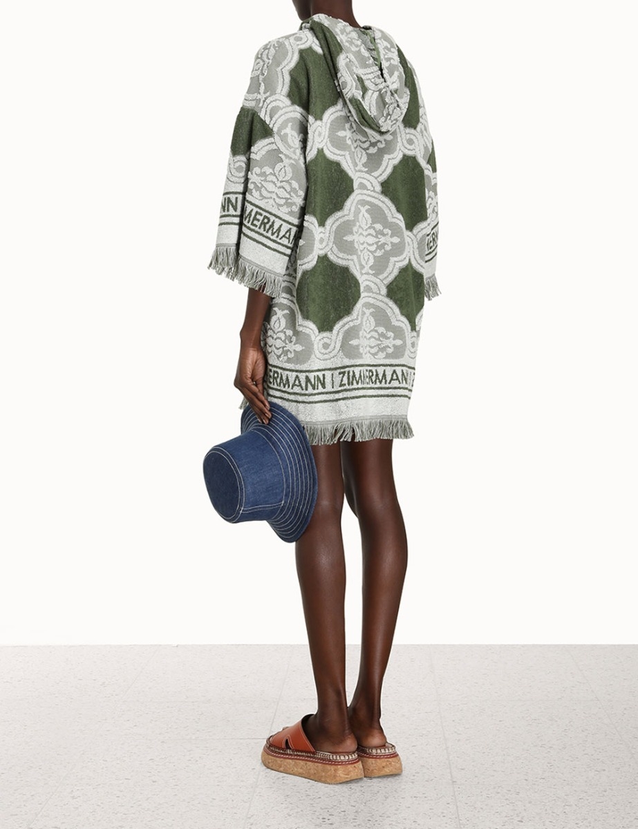 Chintz Hooded Towel Mini Dress