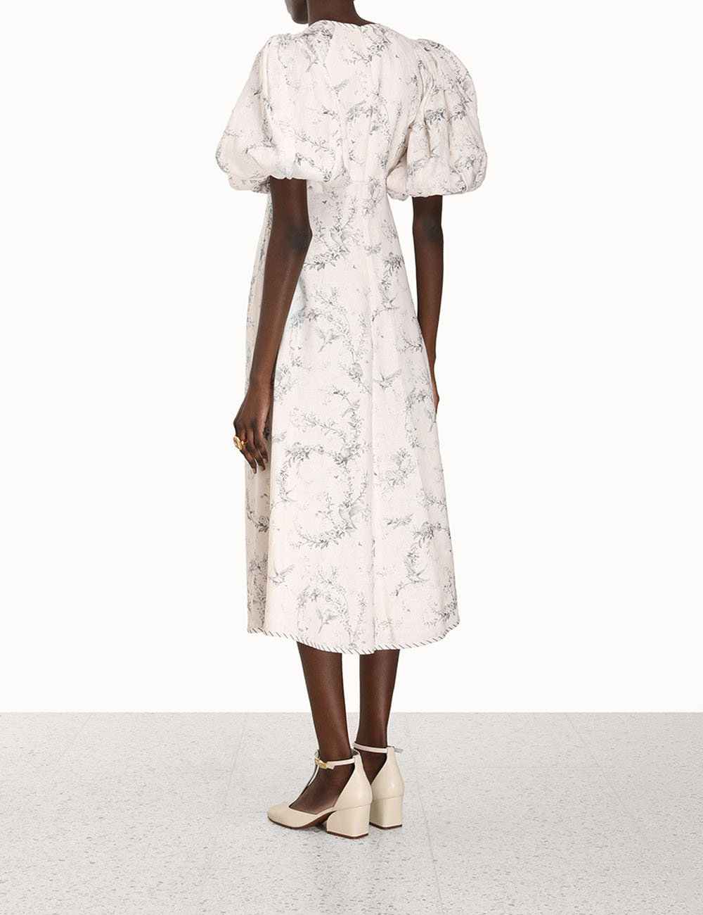 Day Midi Dress Toile Print Online | Zimmermann