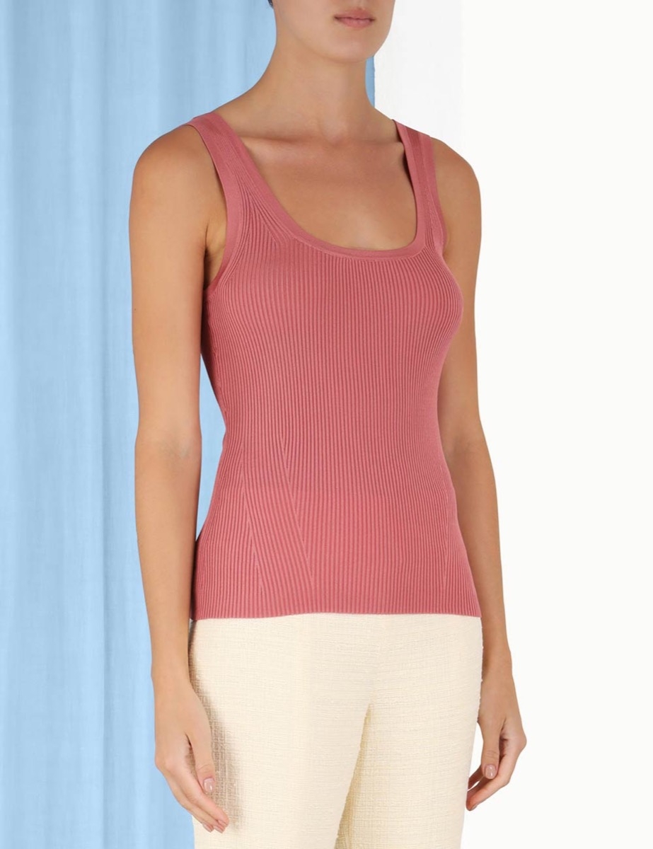 Rib Scoop Neck Tank