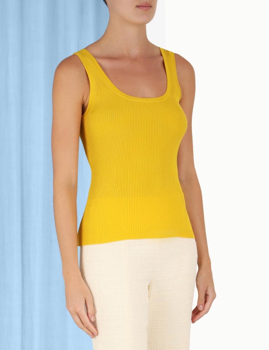 Rib Scoop Neck Tank