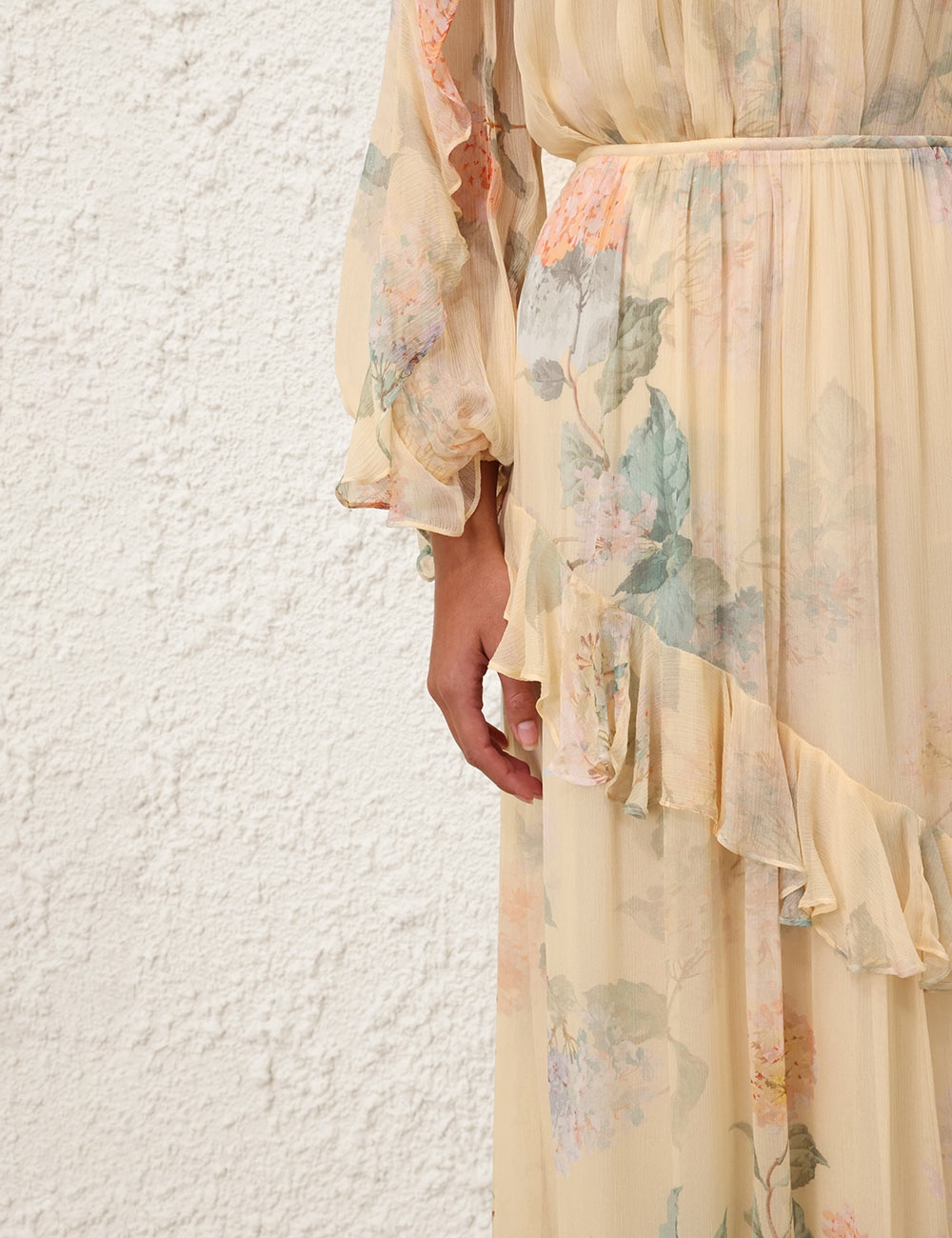 Illuminate Flutter Top Lemon Hydrangea Online | Zimmermann