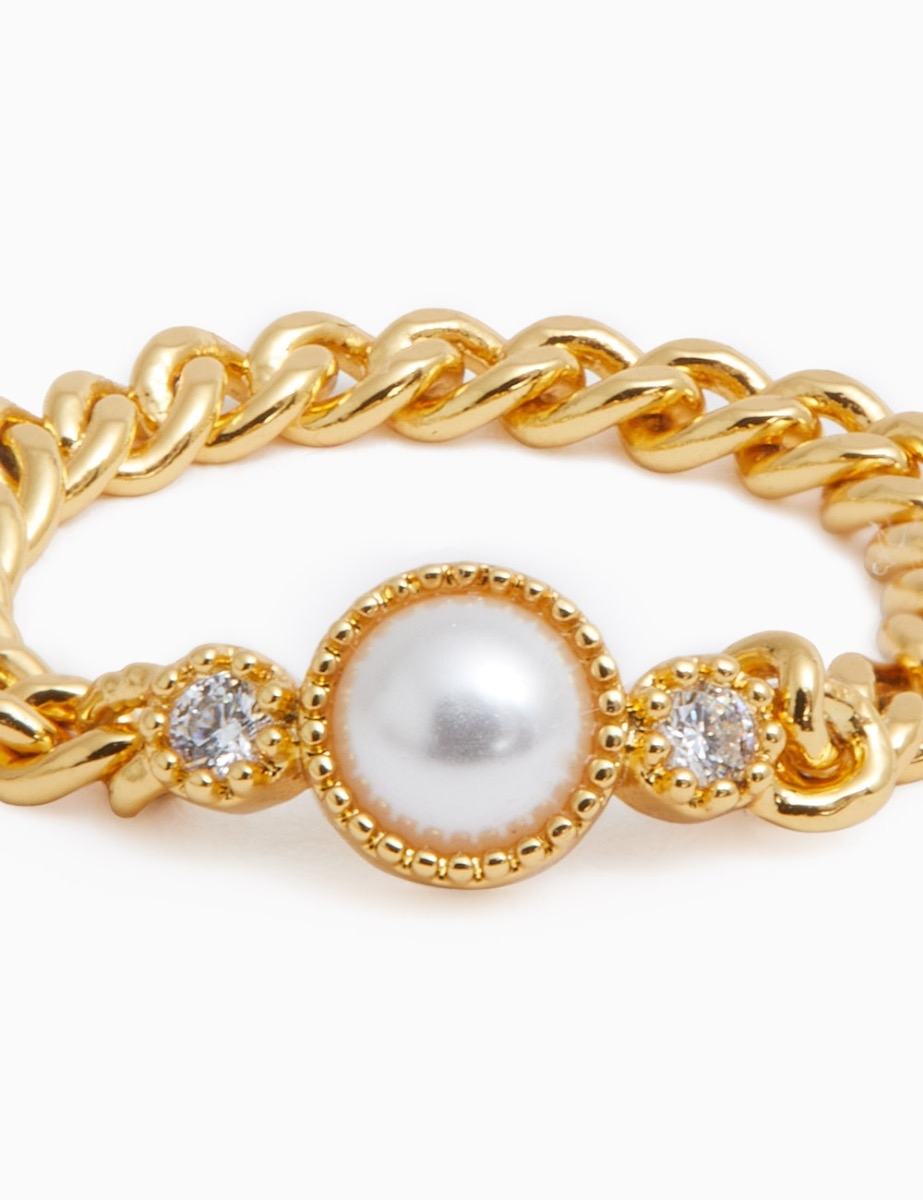 Collage Fine Chain Ring