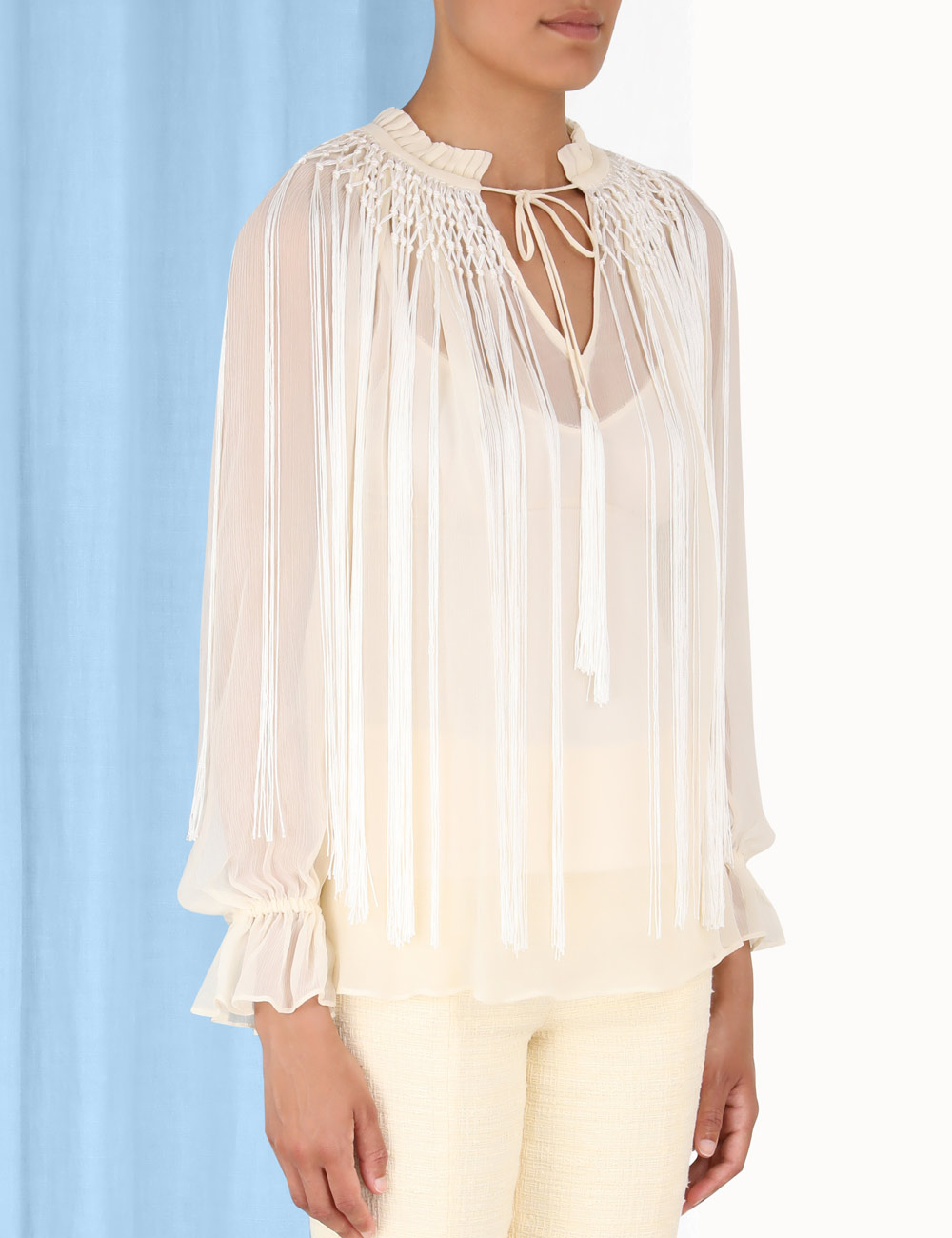High Tide Fringe Swing Blouse