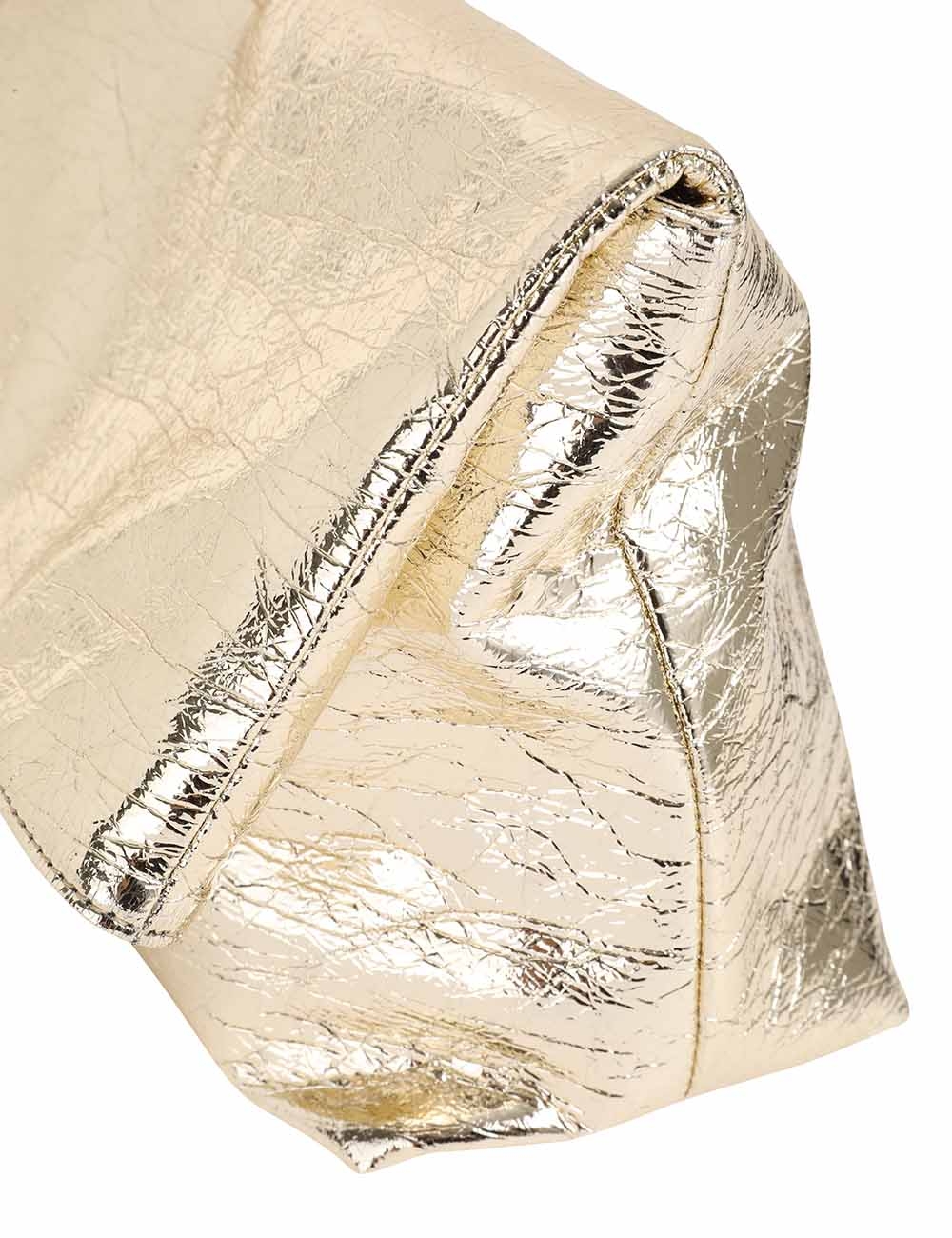 Metallic Fold Over Clutch