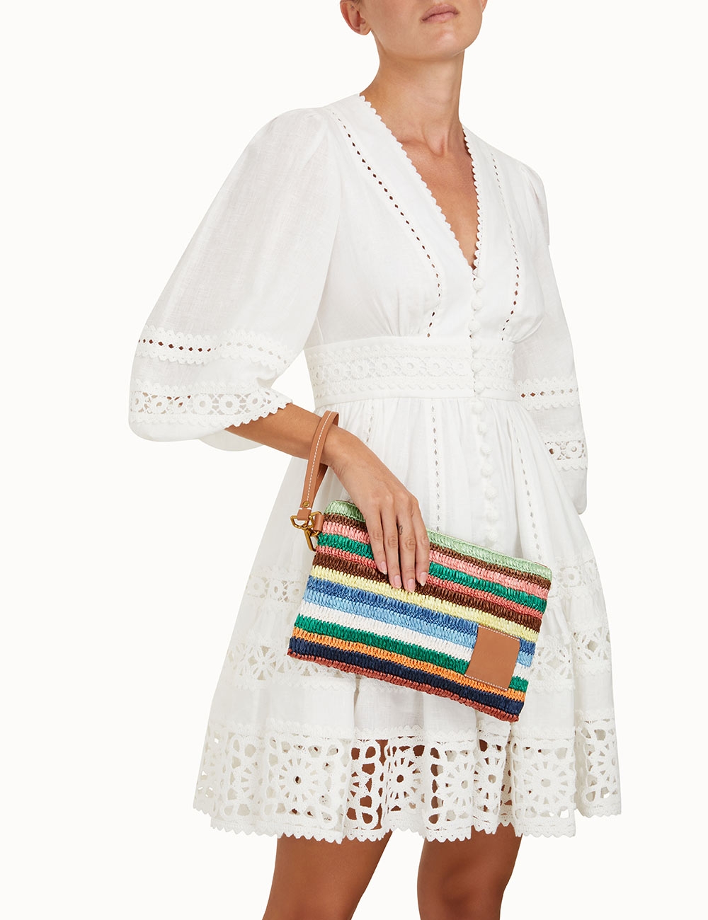Woven Stripe Pouch