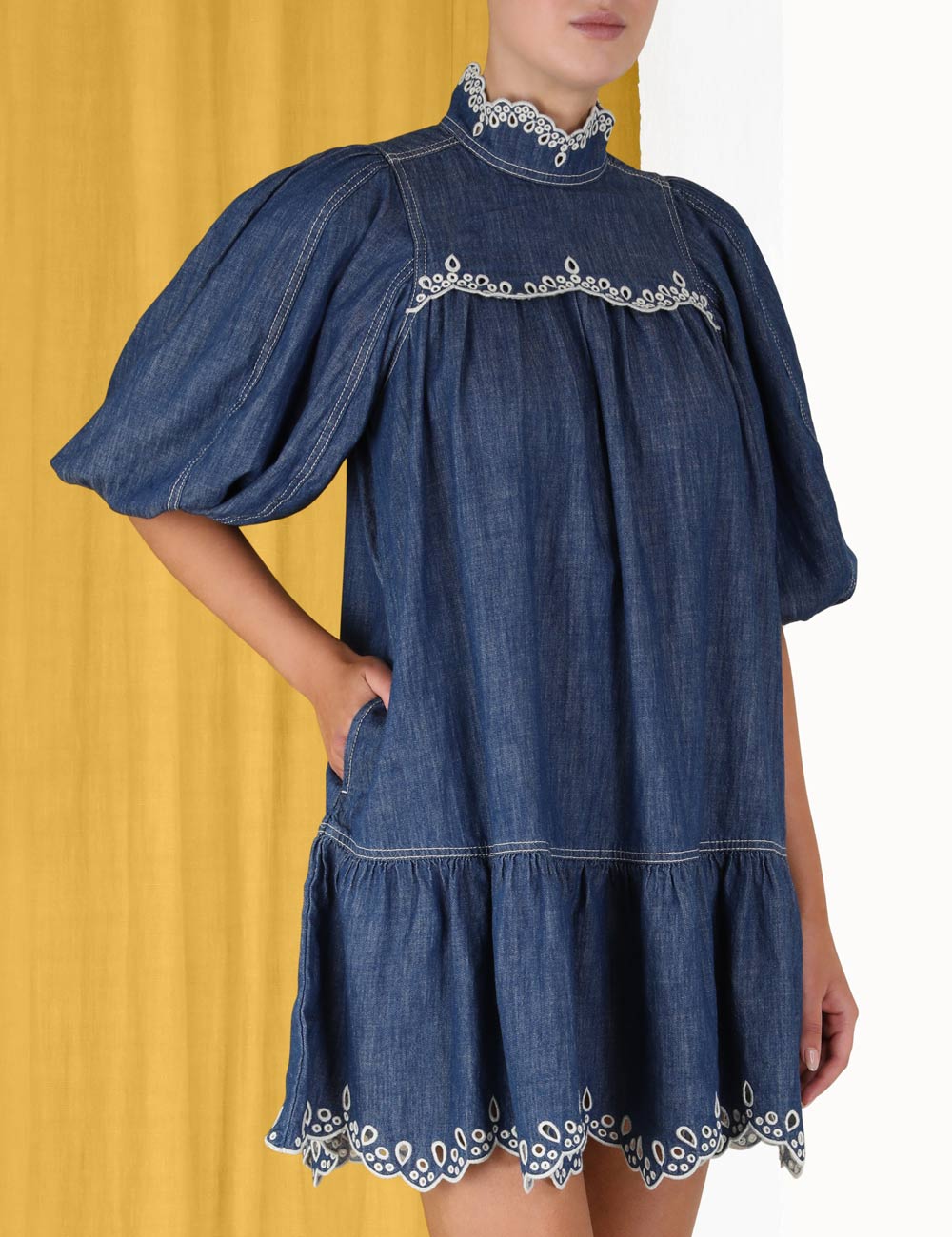 Laurel Scallop Mini Dress