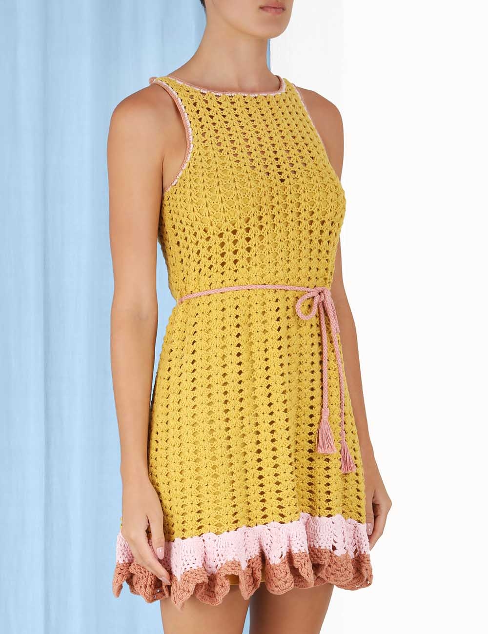 Laurel Crochet Mini Dress