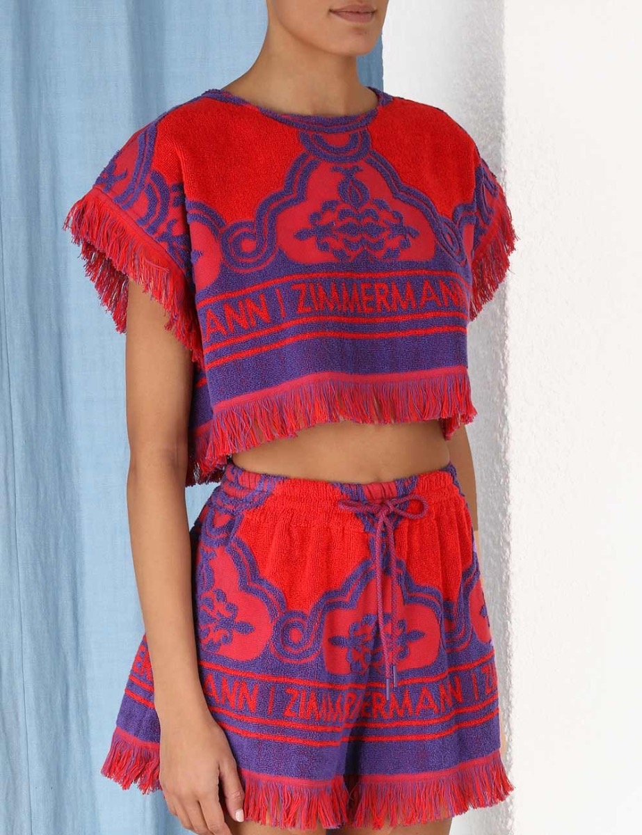 Raie Towelling Crop