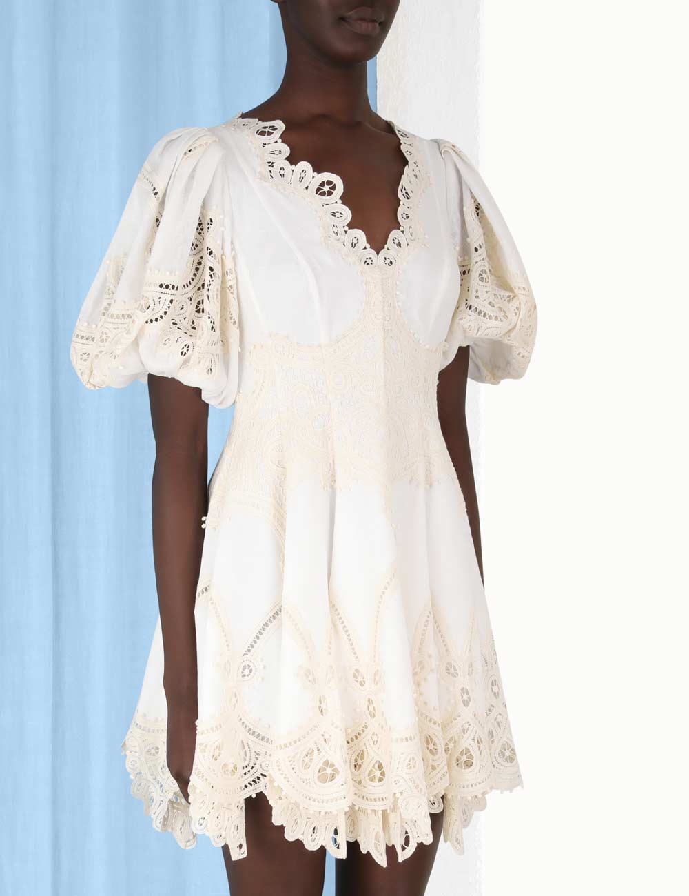 Tiggy Embroidered Mini Dress