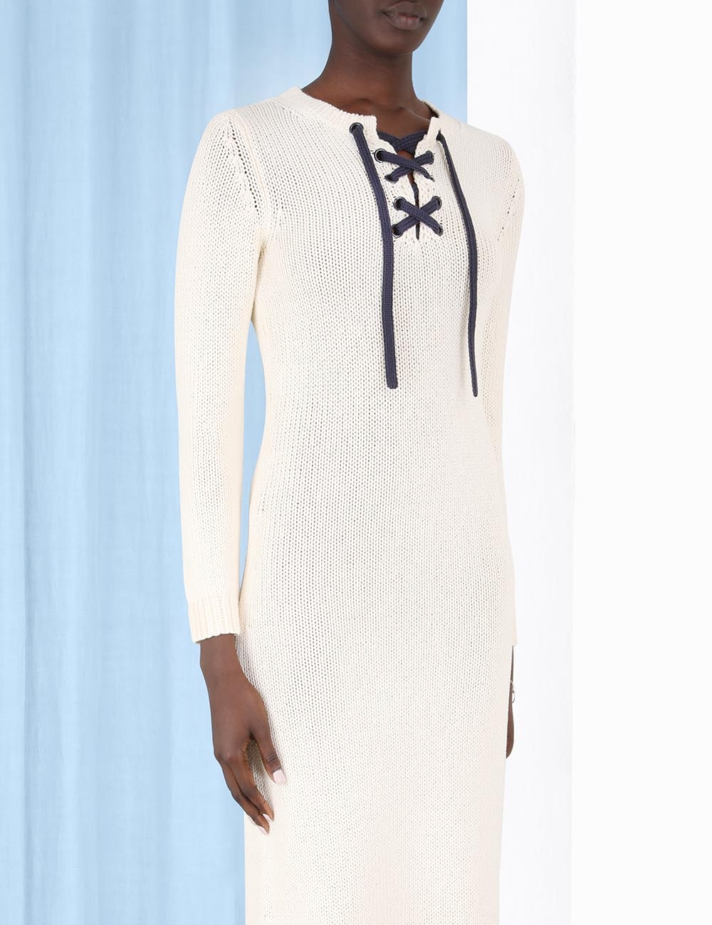 High Tide Lace Up Long Dress