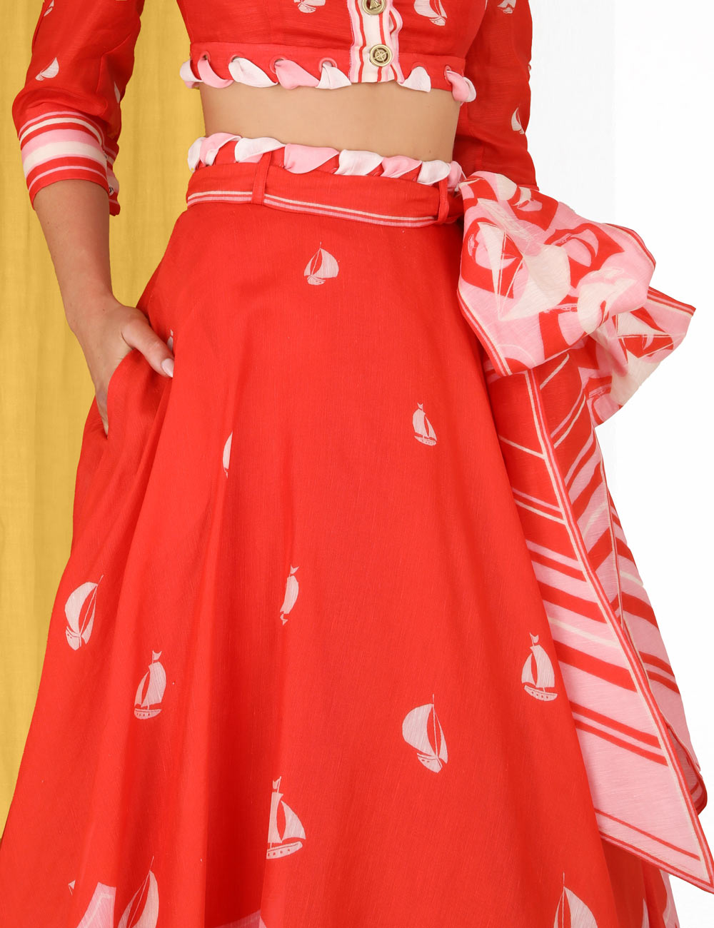 High Tide Eyelet Maxi Skirt
