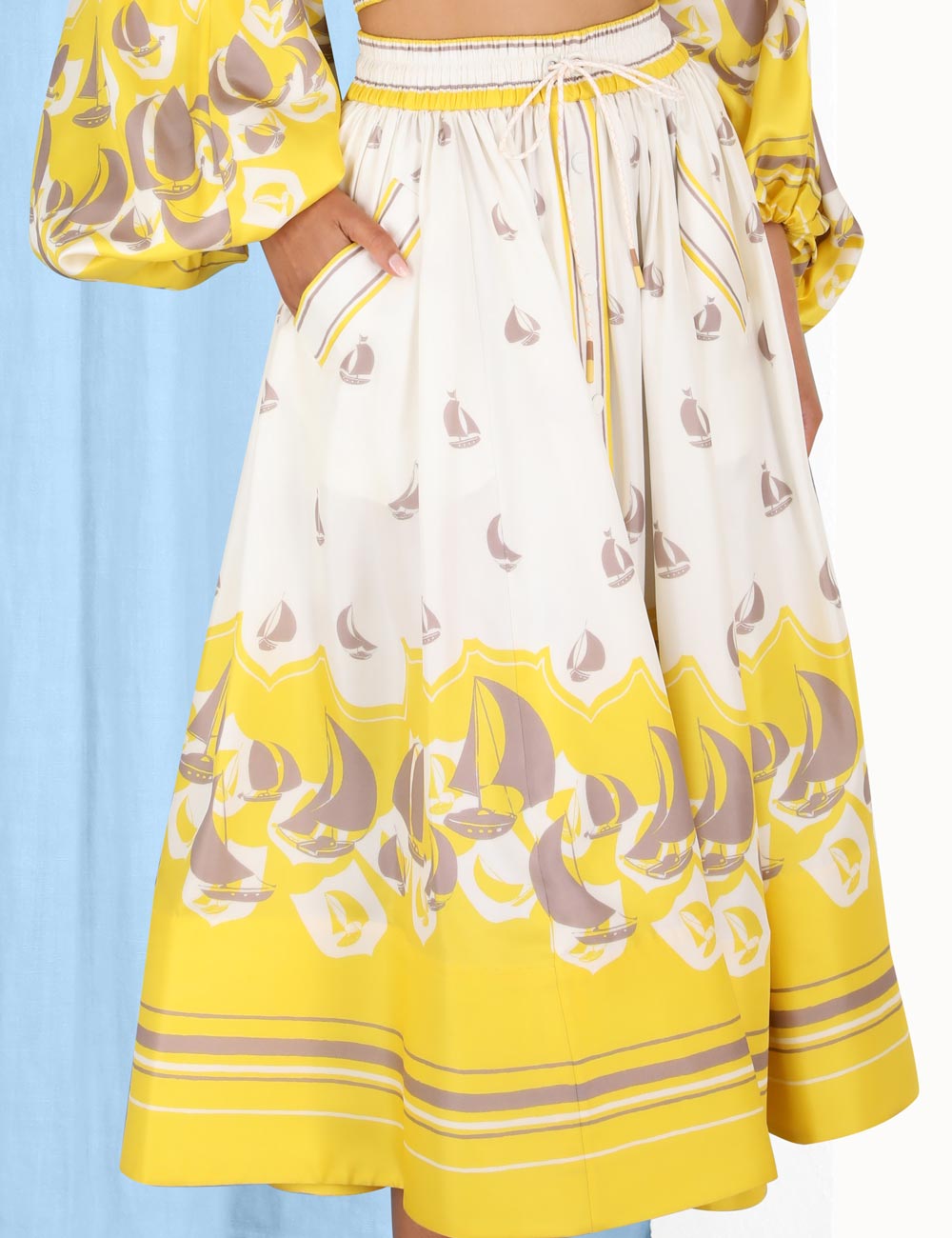 High Tide Gathered Skirt