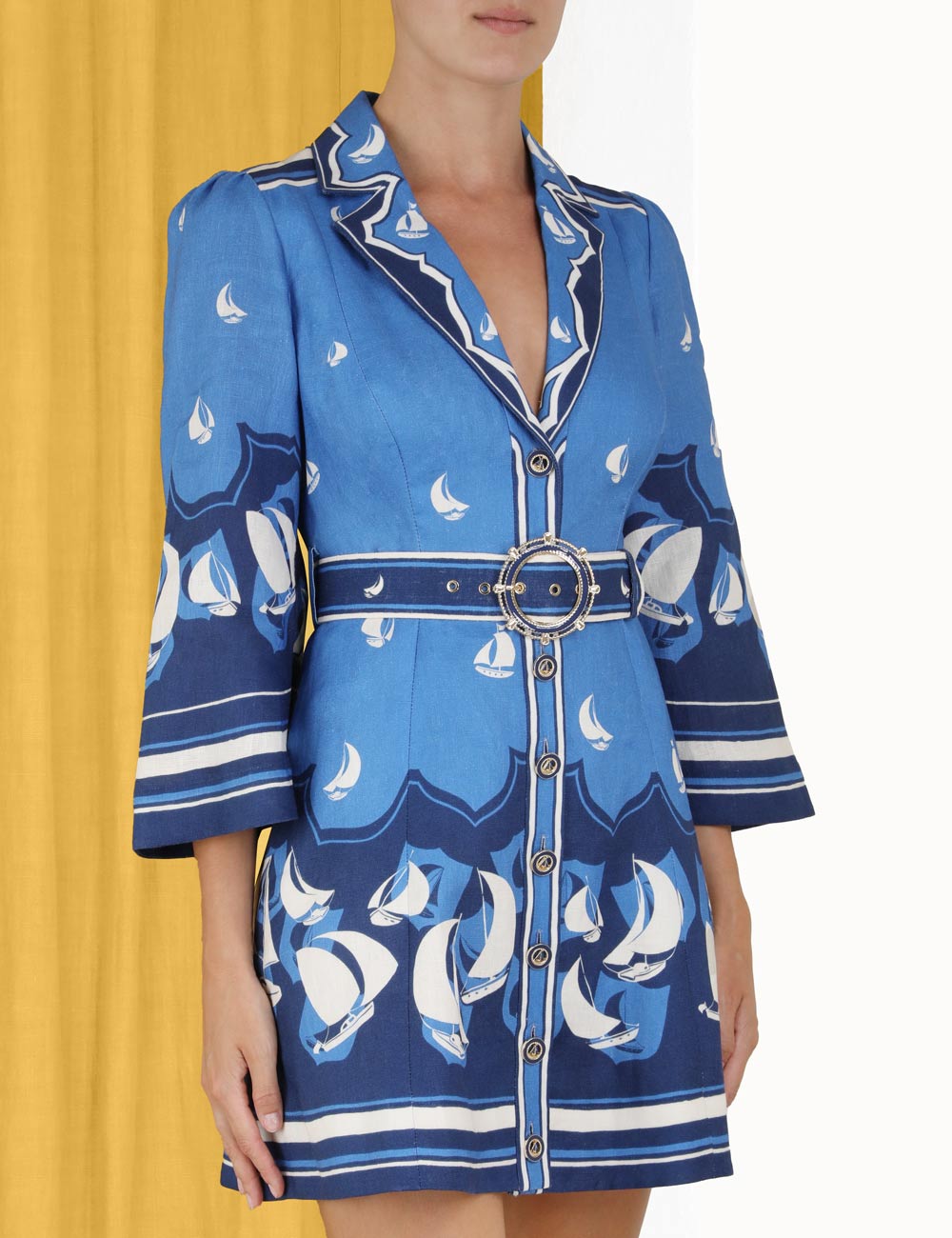 High Tide Mini Shirt Dress