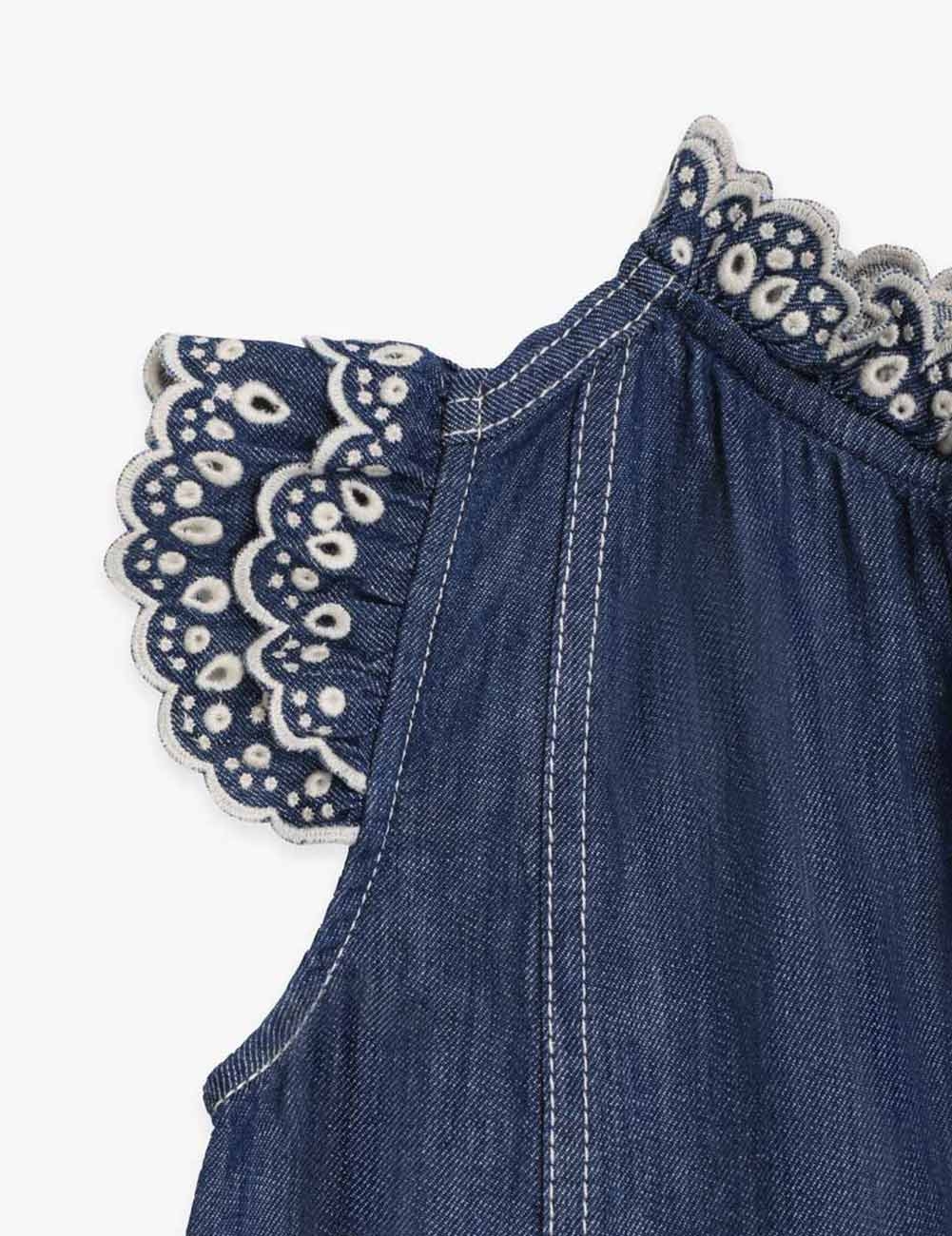 Tiggy Scallop Denim Dress