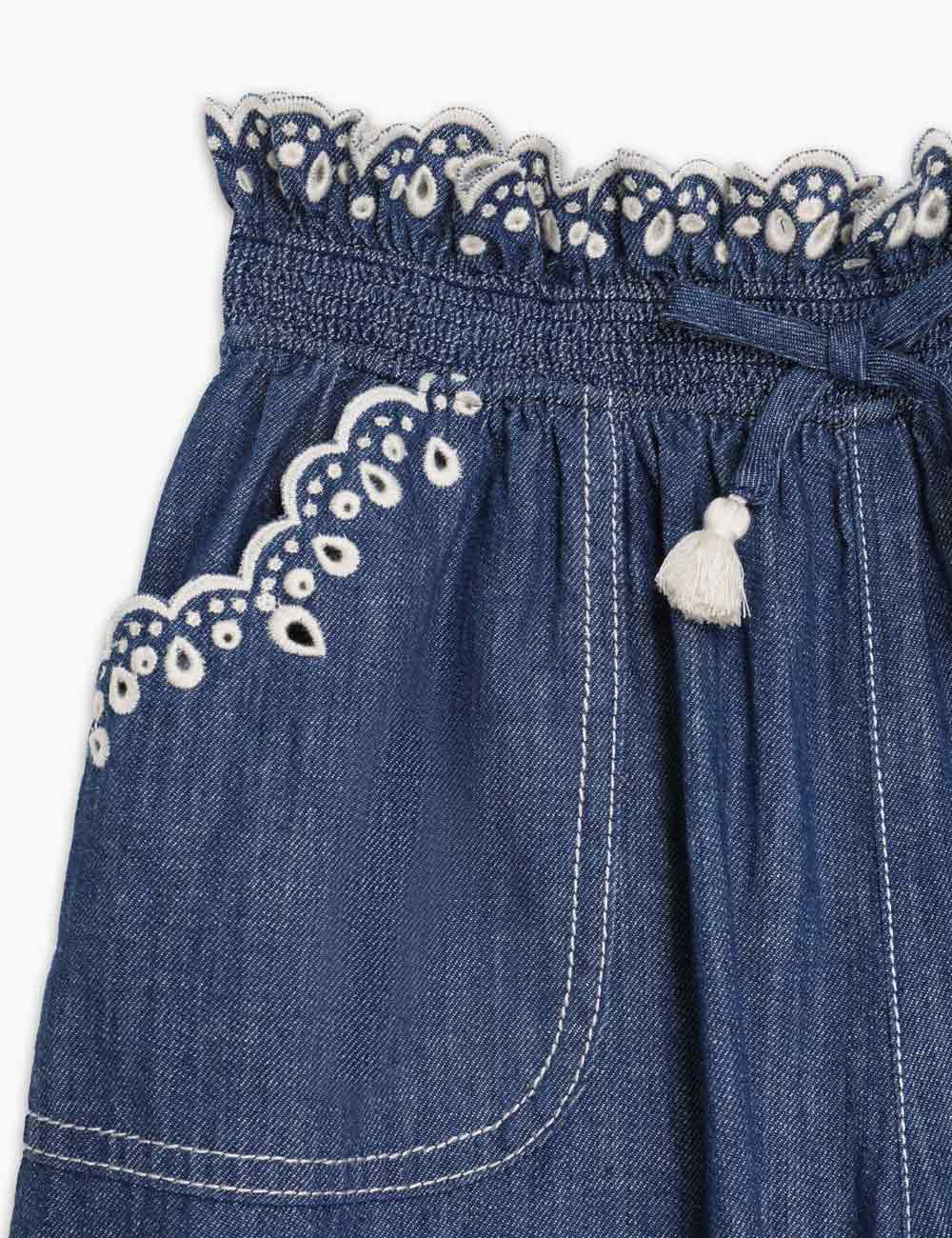 Tiggy Scallop Denim Pant