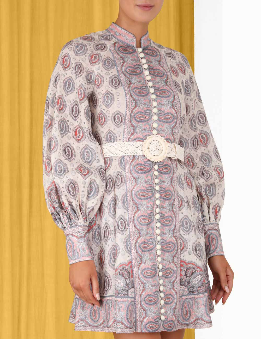 Vitali Button Up Mini Dress