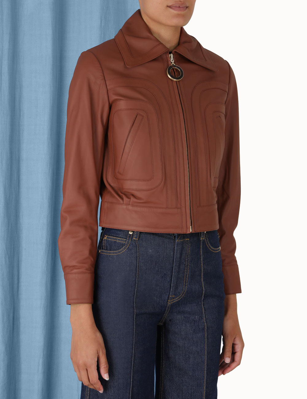 Wonderland Leather Bomber