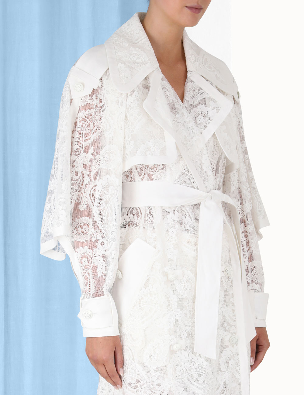 Wonderland Lace Trench Coat