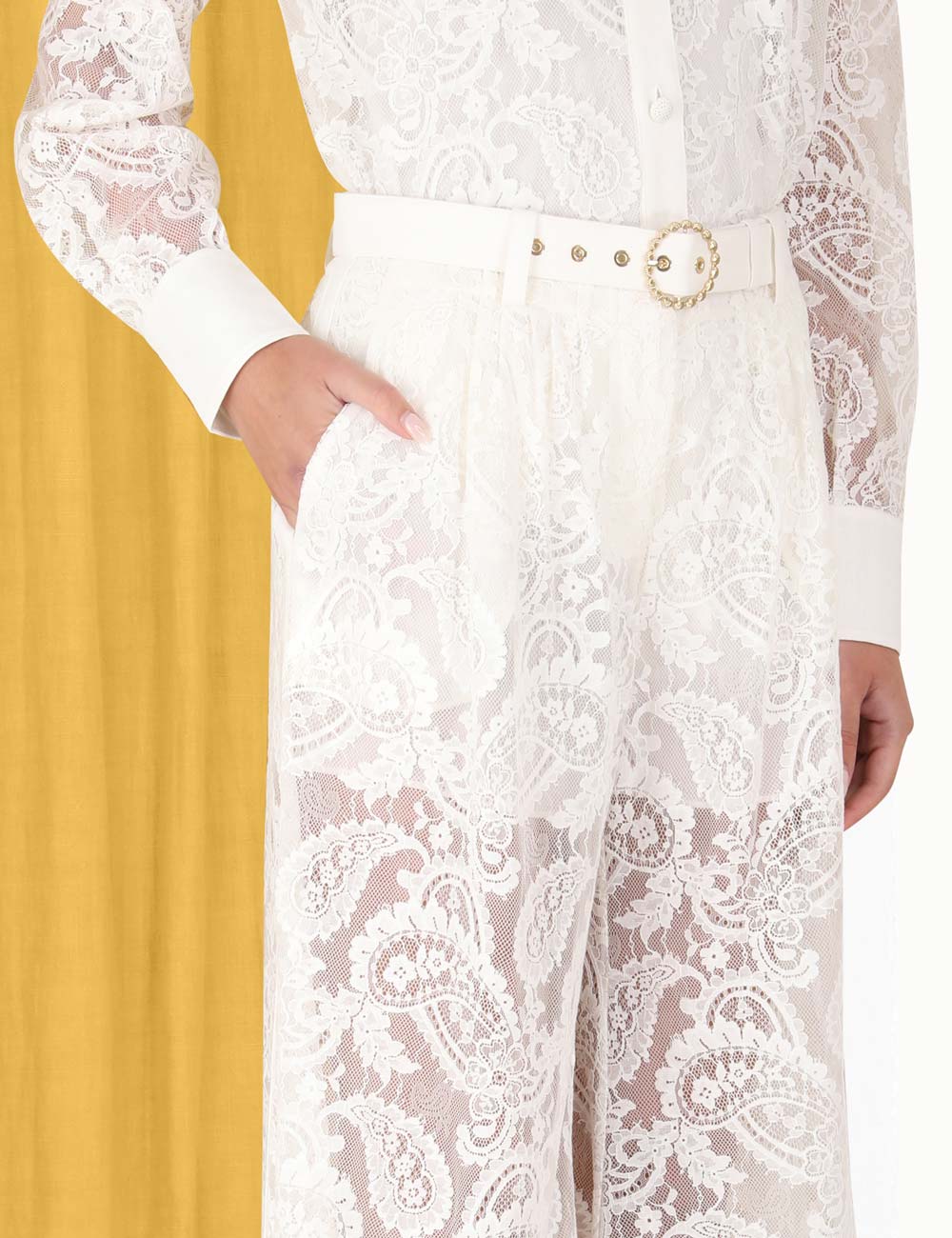 Wonderland Lace Wide Leg Pant