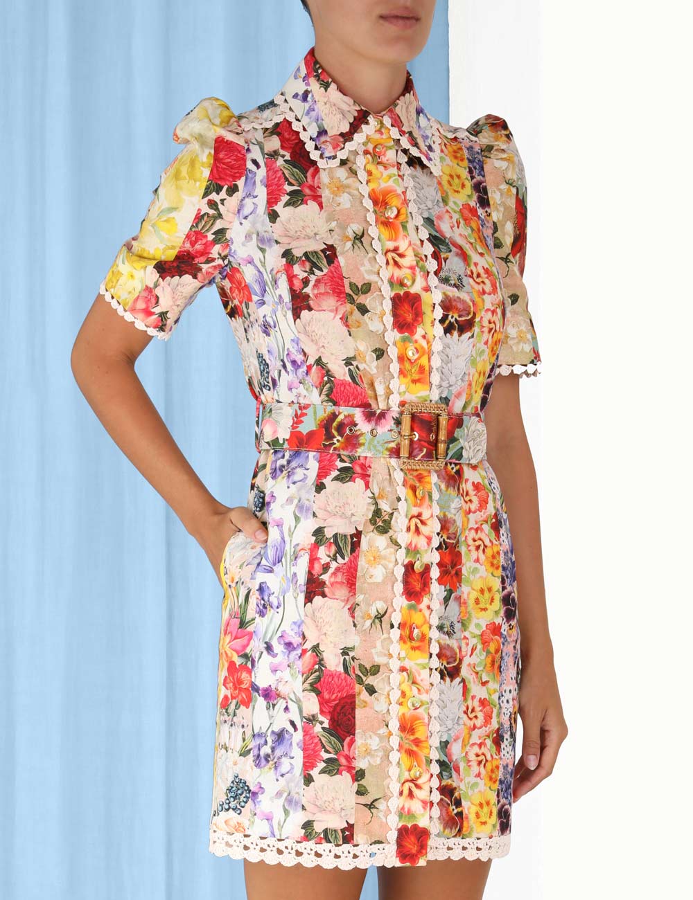 Wonderland Floral Shirt Dress
