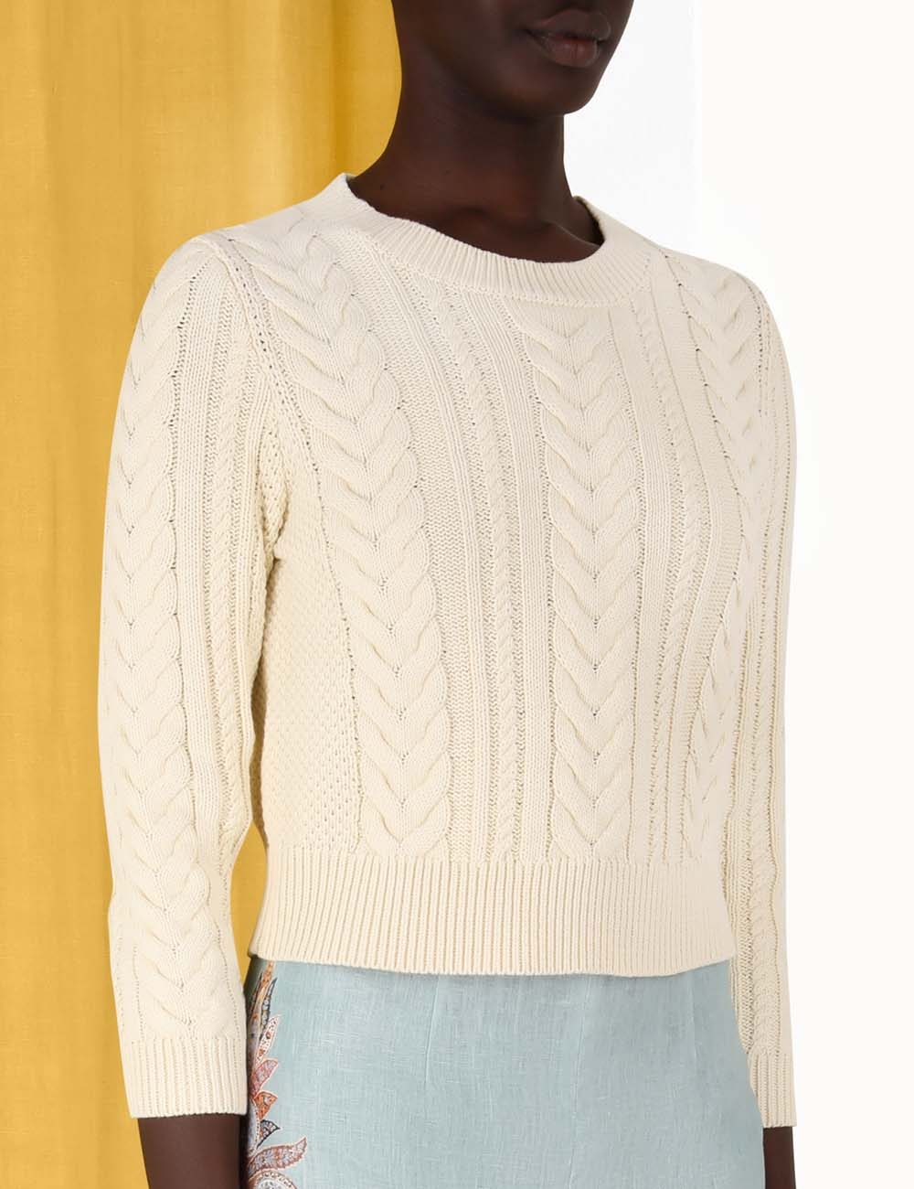 Devi Cable Knit Top