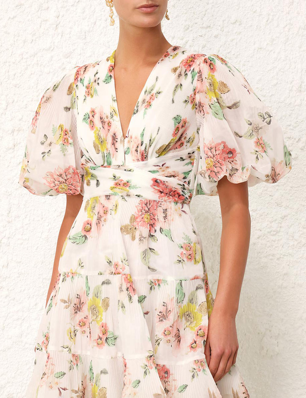 Zimmermann corsage sales pleat mini dress