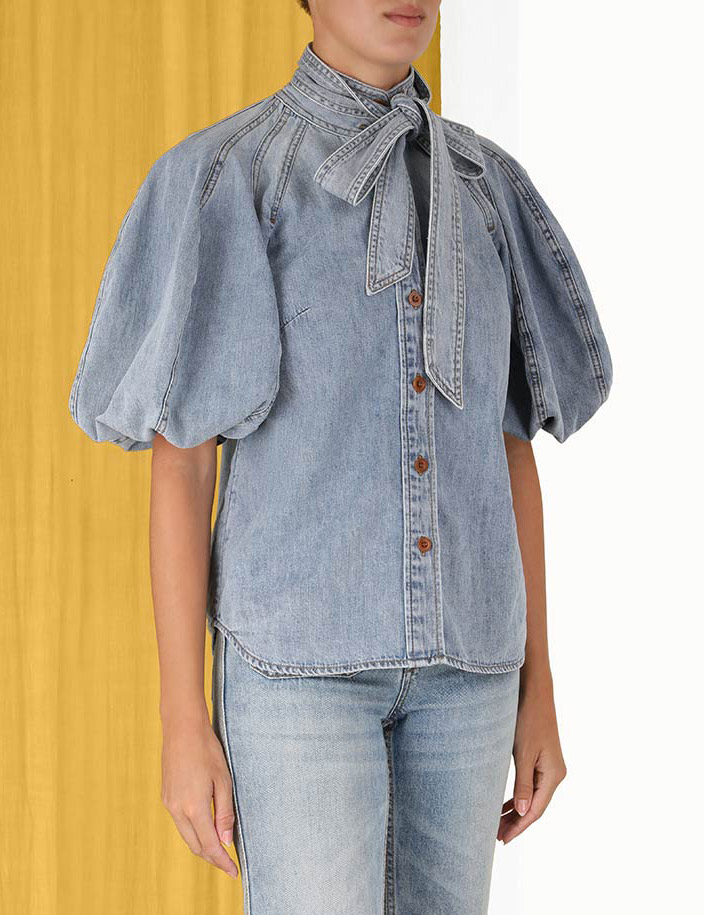 Raie Lantern Sleeve Shirt