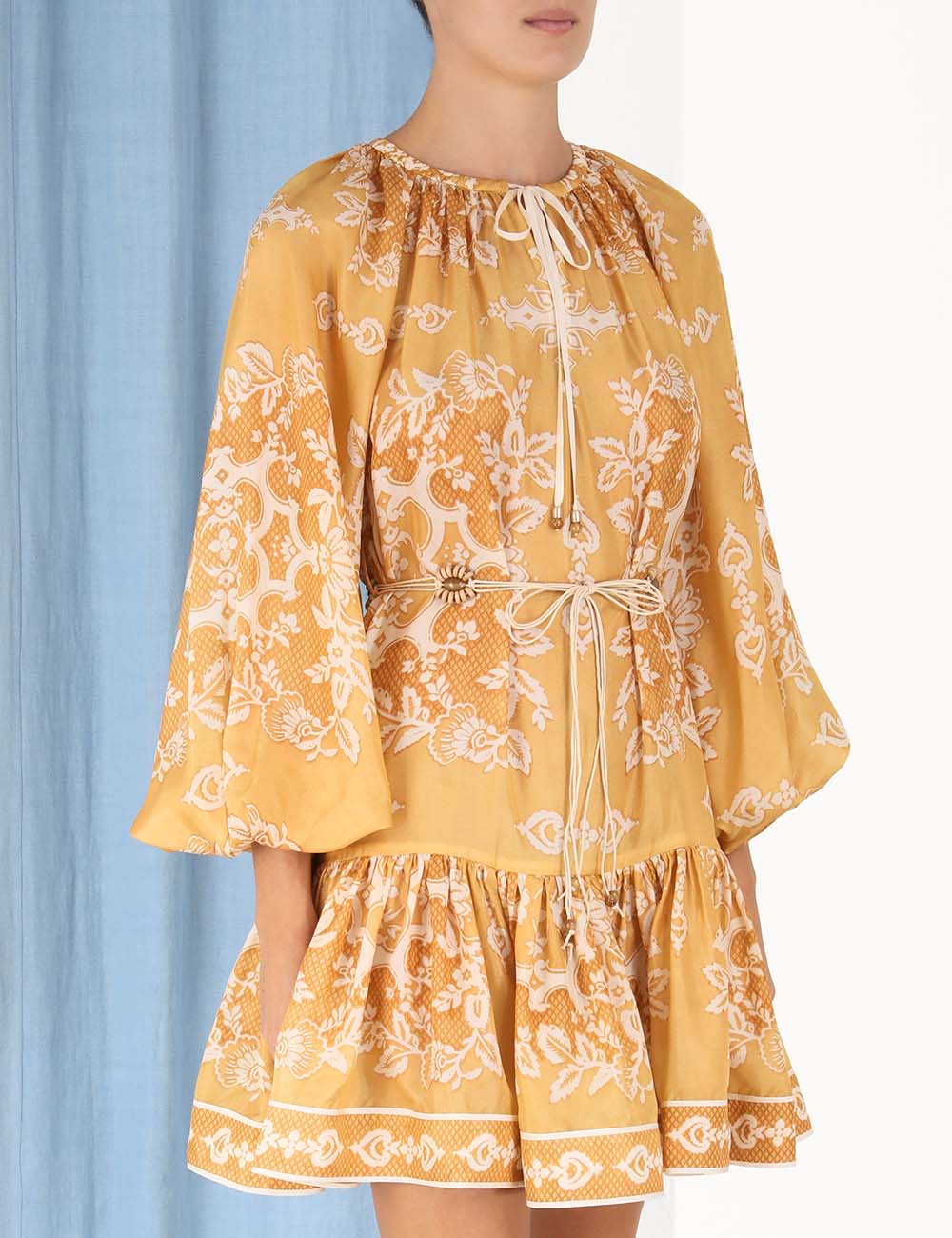 Raie Tiered Billow Mini Dress