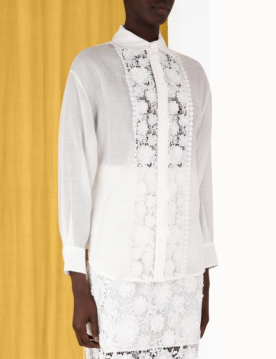 Raie Lace Flower Shirt