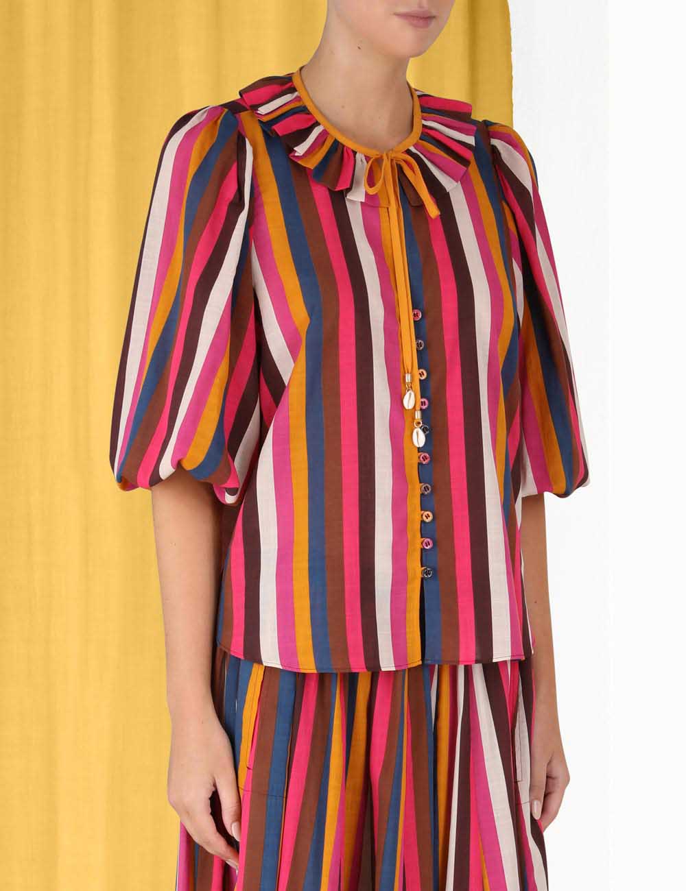 Ginger Ruffle Neck Top