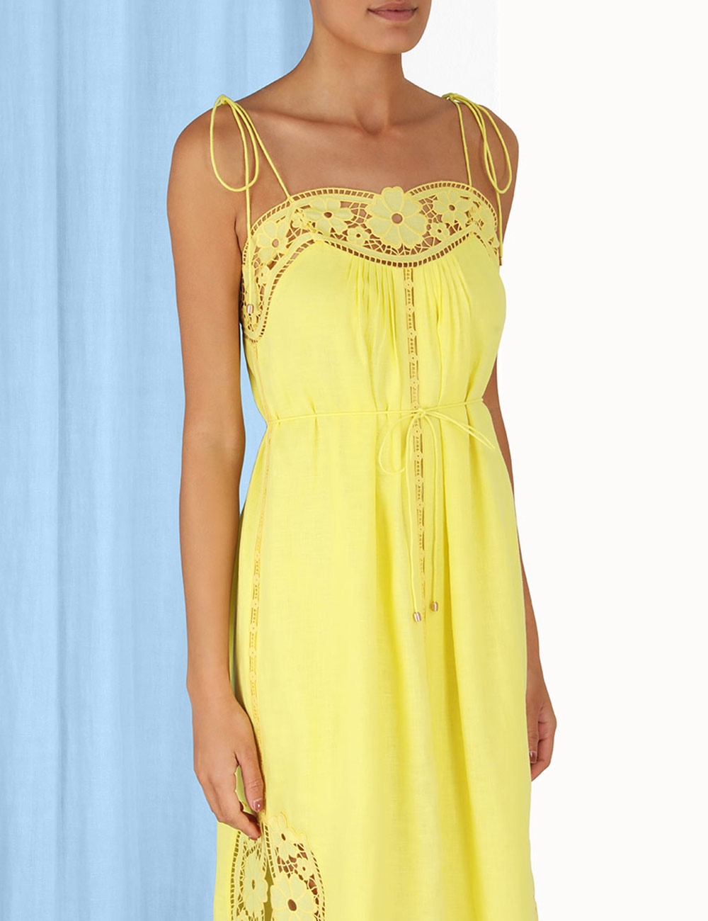 Halcyon Broderie Slip Dress