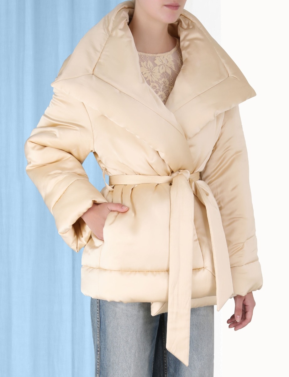 Luminosity Satin Wadded Jacket