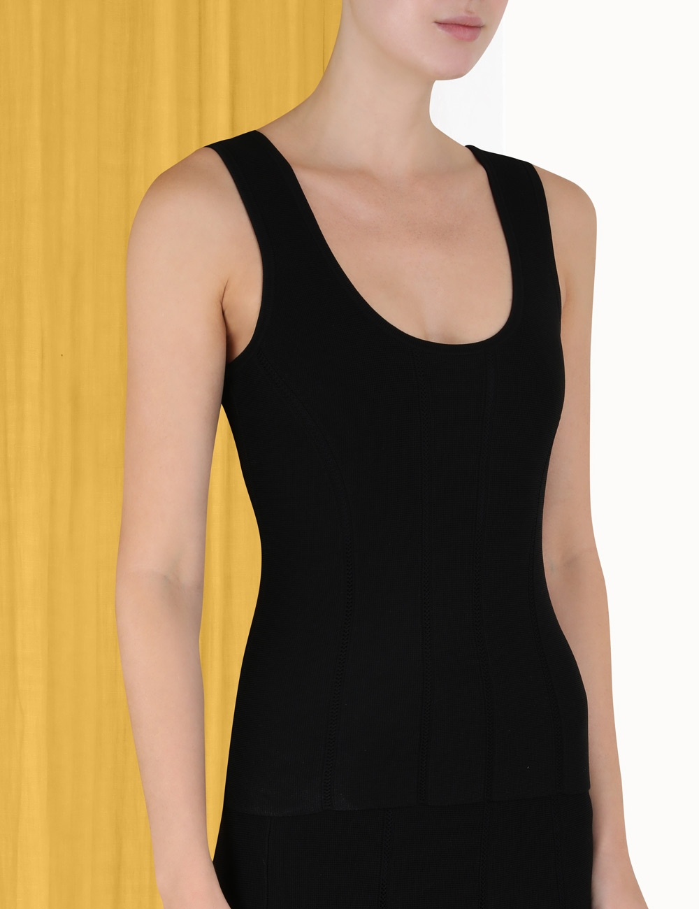 Luminosity Knit Panelled Tank