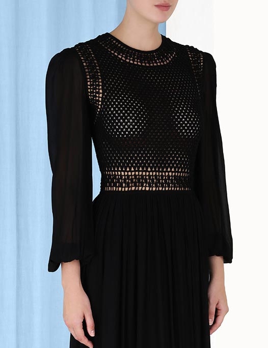 Luminosity Crochet Bodice Midi